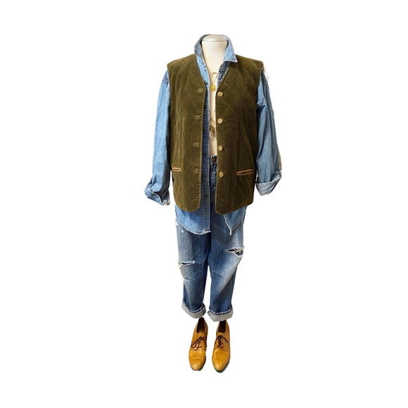 Jackets & Blazers - VINTAGE INSPIRED - MENS CORDUROY QUILTED VEST